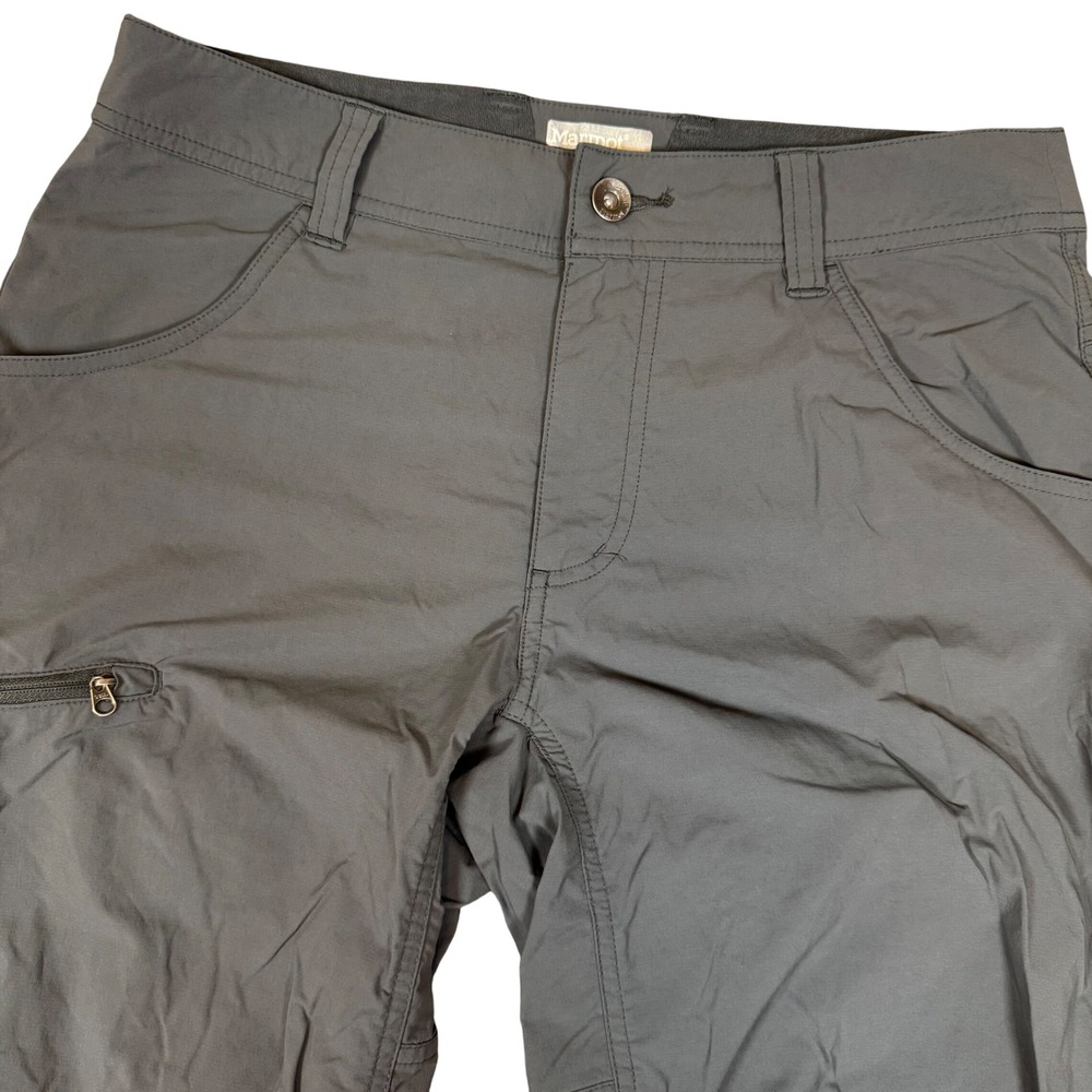Marmot Arch Rock Mens Hiking Pants Gray Nylon Stretch Outdoor 30x30 D52370S